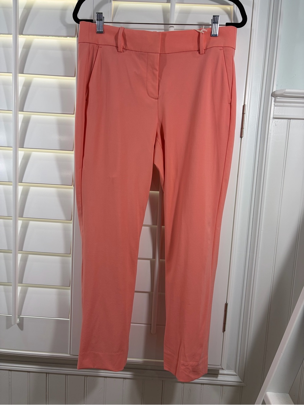 NWT J. Crew Italian Stretch Wool Tollegno 1900 Bright Coral Trousers (8) - Picture 3 of 9